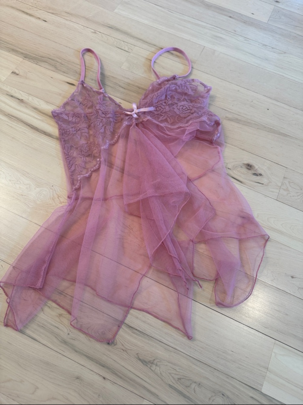 Pink Sheer Lacie Babydoll Tank Top-Feminine-Fairycore-festival